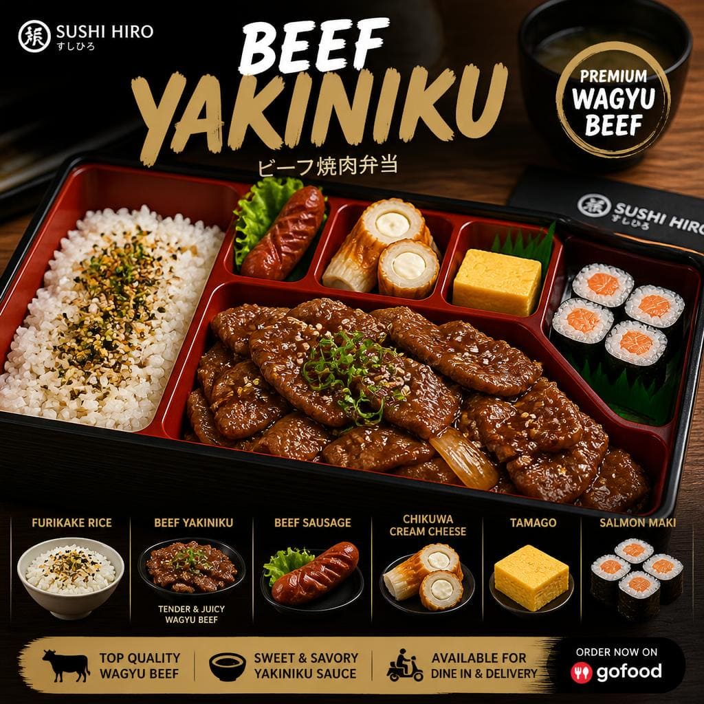 Beef Yakiniku Sushi Hiro menu beef yakiniku